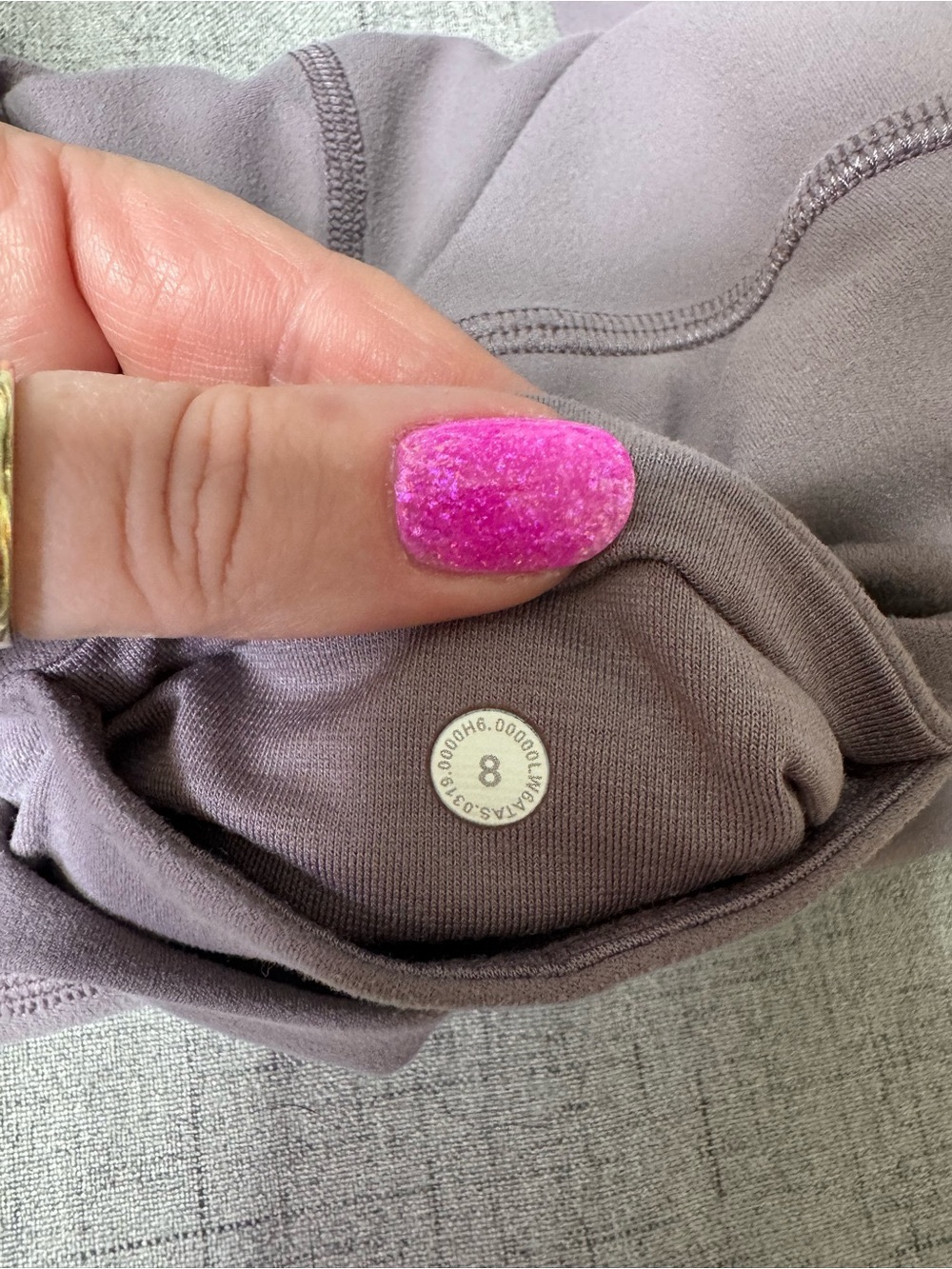 Lululemon Align High Rise Jogger Crop Pant Purple Lunar Rock Size 8 - Picture 10 of 10